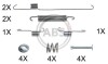 Монтажний набір гальмівної колодки A.B.S. A.B.S. 0001Q (фото 1)