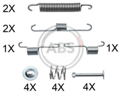 Комплектуючі колодок дискового гальма A.B.S. A.B.S. 0012Q