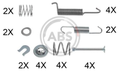 Комплектуючі ручного гальма A.B.S. A.B.S. 0016Q