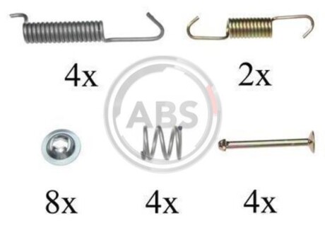 Комплектующие, стояночная тормозная система A.B.S. A.B.S. 0821Q