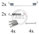 Монтажний к-кт барабанних колодок Nissan Tiida 07- A.B.S. A.B.S. 0827Q (фото 1)