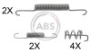 Комплектующие, стояночная тормозная система A.B.S. A.B.S. 0832Q (фото 1)