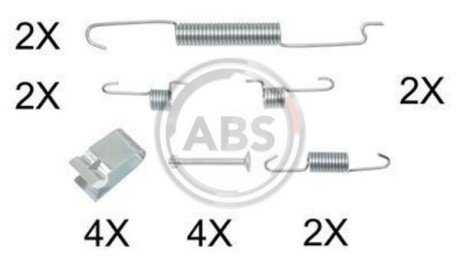 Комплектующие, тормозная колодка A.B.S. 0863Q