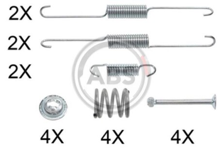 Монтажний набір гальмівної колодки A.B.S. A.B.S. 0879Q