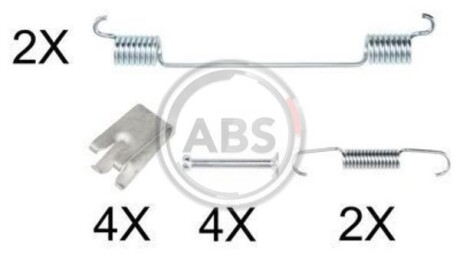 Монтажний набір гальмівних колодок A.B.S. A.B.S. 0883Q