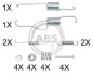 Монтажний набір гальмівних колодок A.B.S. A.B.S. 0886Q (фото 1)