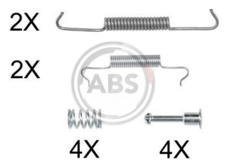 Комплектующие, стояночная тормозная система A.B.S. A.B.S. 0887Q