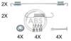 Монтажний набір гальмівних колодок A.B.S. A.B.S. 0889Q (фото 1)