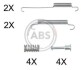 Комплектующие, стояночная тормозная система A.B.S. A.B.S. 0892Q (фото 1)