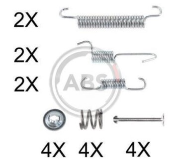 Монтажний набір гальмівних колодок A.B.S. A.B.S. 0894Q
