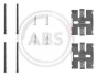 Комплектующие, колодки дискового тормоза A.B.S. 0932Q (фото 1)