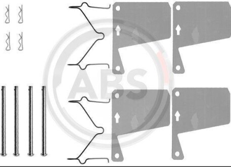 Комплектующие, колодки дискового тормоза A.B.S. 0960Q