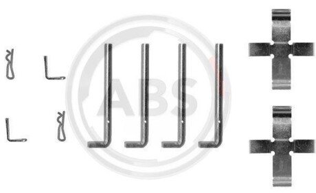 Комплектующие, колодки дискового тормоза A.B.S. 0968Q
