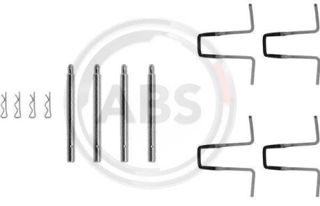 Комплектующие, колодки дискового тормоза A.B.S. 0977Q