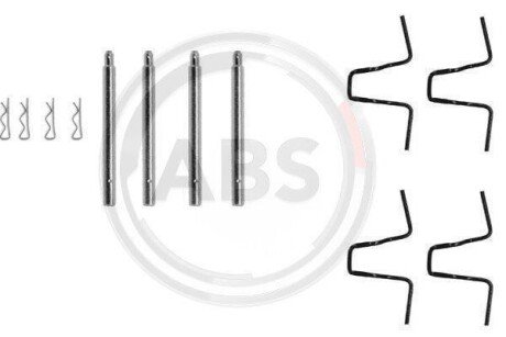 Комплектующие, колодки дискового тормоза A.B.S. 0978Q