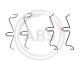 Комплектующие, колодки дискового тормоза A.B.S. 0989Q (фото 1)