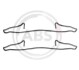 Комплектующие, колодки дискового тормоза A.B.S. 1057Q (фото 1)