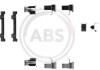 Комплектующие, колодки дискового тормоза A.B.S. 1058Q (фото 1)
