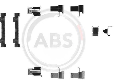 Комплектующие, колодки дискового тормоза A.B.S. 1058Q