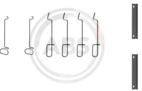 Гальмівні колодки (монтажний набір) A.B.S. A.B.S. 1070Q