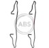Комплектующие, колодки дискового тормоза A.B.S. 1186Q (фото 1)