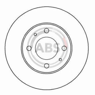 Гальмівний диск A.B.S. A.B.S. 15044