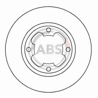 Гальмівний диск A.B.S. A.B.S. 15653