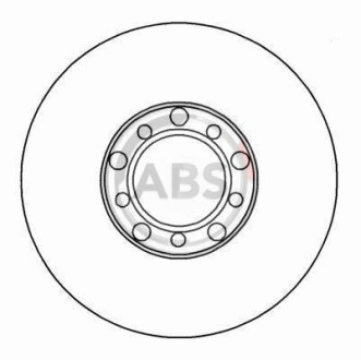 Гальмівний диск A.B.S. A.B.S. 15743