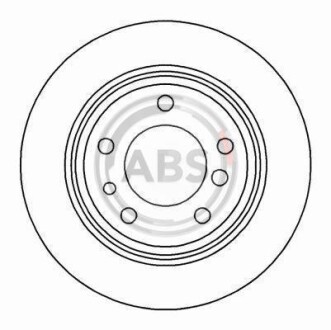 Гальмівний диск A.B.S. A.B.S. 15872