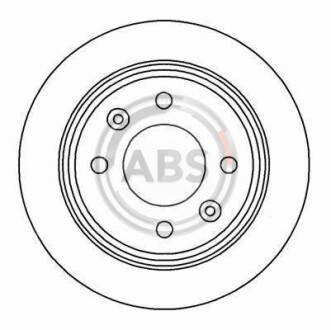 Гальмівний диск A.B.S. A.B.S. 15890