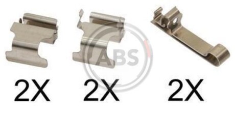 Гальмівні колодки (монтажний набір) A.B.S. A.B.S. 1604Q