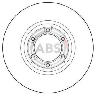 Гальмівний диск A.B.S. A.B.S. 16074