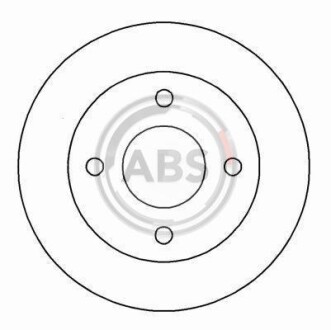 Гальмівний диск A.B.S. A.B.S. 16156