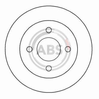 Гальмівний диск A.B.S. A.B.S. 16244