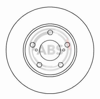 Гальмівний диск A.B.S. A.B.S. 16245