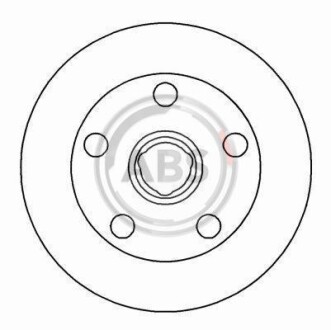 Гальмівний диск A.B.S. A.B.S. 16329