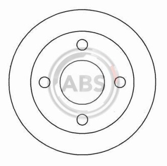 Гальмівний диск A.B.S. A.B.S. 16529