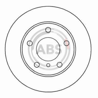 Гальмівний диск A.B.S. A.B.S. 16567