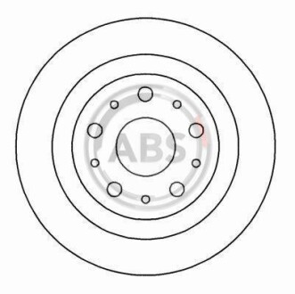 Гальмівний диск A.B.S. A.B.S. 16583