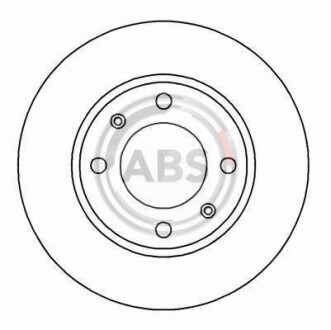 Гальмівний диск A.B.S. A.B.S. 16876