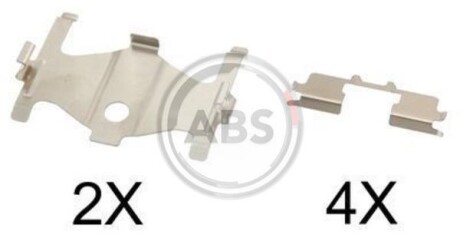 Комплектуючі, колодки дискового гальма A.B.S. A.B.S. 1710Q