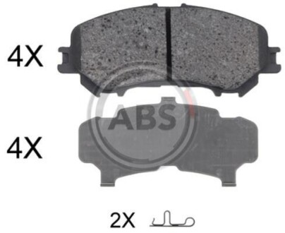 Дисковые тормозные колодки A.B.S. A.B.S. 35045