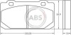 Комплект тормозных колодок, дисковый механизм A.B.S. 36006 (фото 1)