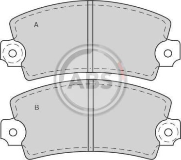 Гальмівні колодки, дискове гальмо (набір) A.B.S. A.B.S. 360422