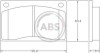 Гальмівні колодки, дискове гальмо (набір) A.B.S. A.B.S. 36047 (фото 1)