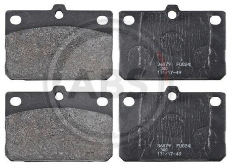 Комплект тормозных колодок, дисковый механизм A.B.S. 36079