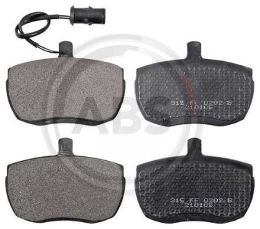 Комплект тормозных колодок, дисковый механизм A.B.S. 36124/1