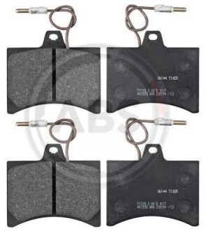 Комплект тормозных колодок, дисковый механизм A.B.S. 36144