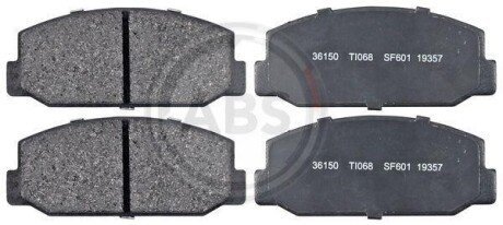 Комплект тормозных колодок, дисковый механизм A.B.S. 36150