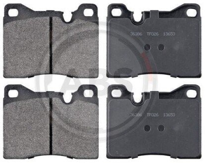 Комплект тормозных колодок, дисковый механизм A.B.S. 36386